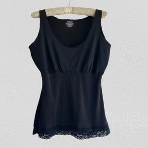 SPANX by Sara Blakely Sleeveless Black Camisole Shapewear w Lace -Women' Size 1X
